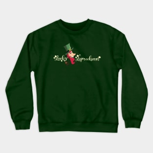 Lucky Leprechaun_light lettering Crewneck Sweatshirt